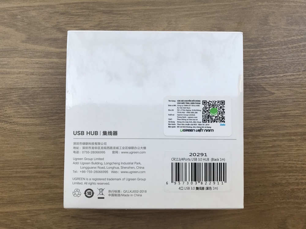 new - Bộ Chia USB 1 Ra 4 Cổng USB Chuẩn 3.0 UGREEN 20291 