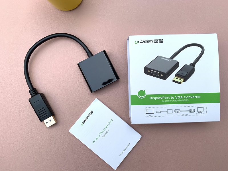 new - Cáp chuyển Displayport to VGA cao cấp Ugreen 20415 - UG20415 DP109