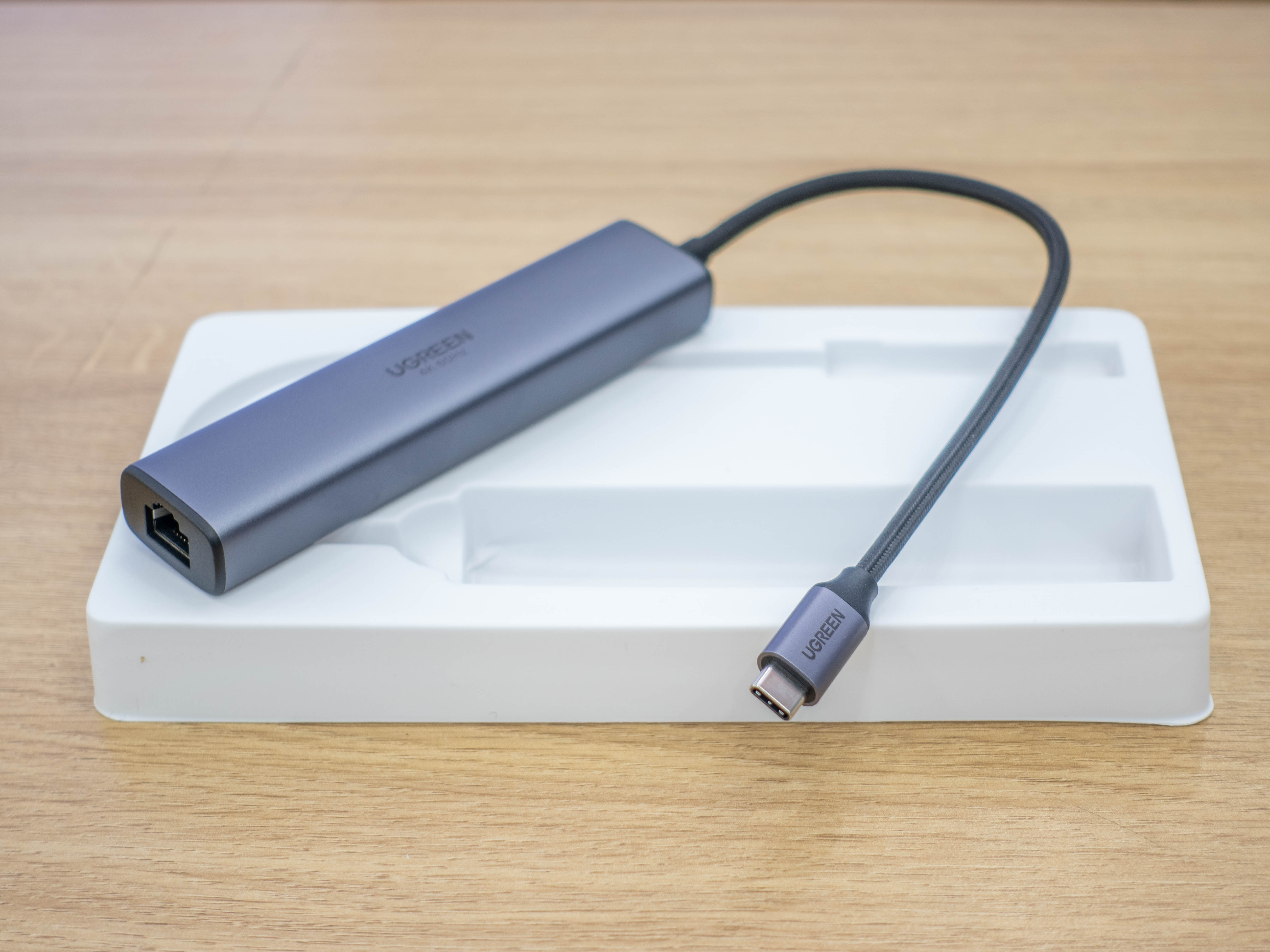  new - Bộ chuyển USB C to HDMI+USB 3.0+LAN 1Gbps Ugreen 20934