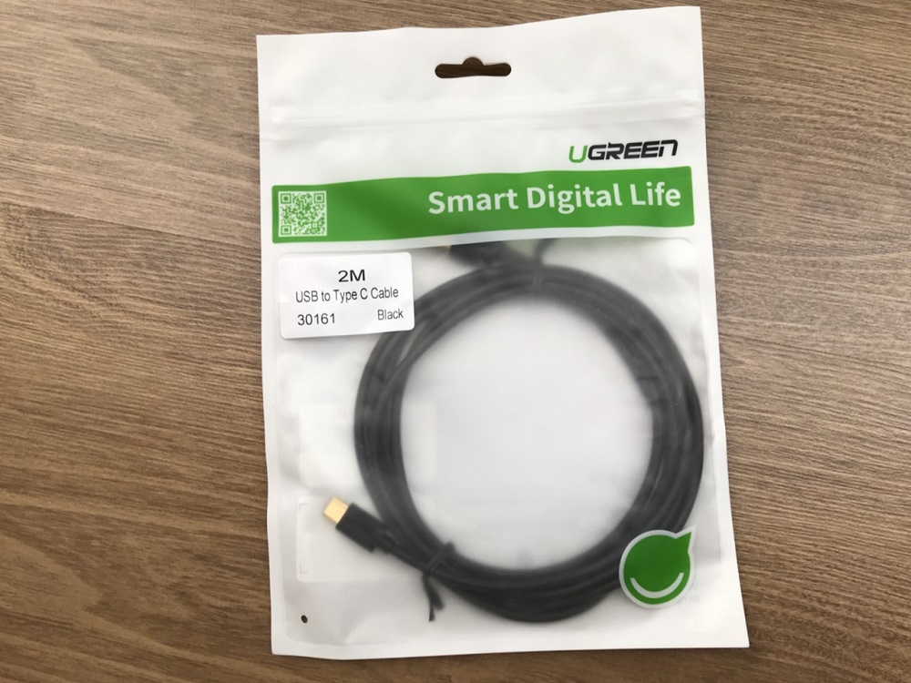 new - Cáp USB Type C To USB 2.0 Chính hãng Ugreen 30161 (Black, 2M)