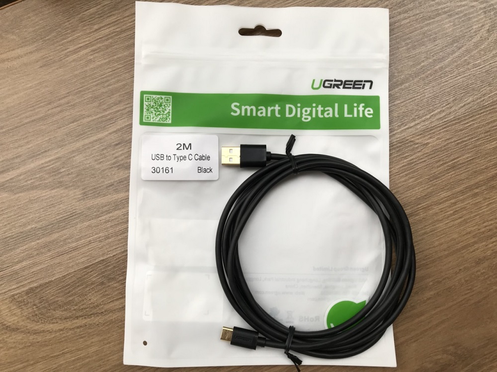 new - Cáp USB Type C To USB 2.0 Chính hãng Ugreen 30161 (Black, 2M)