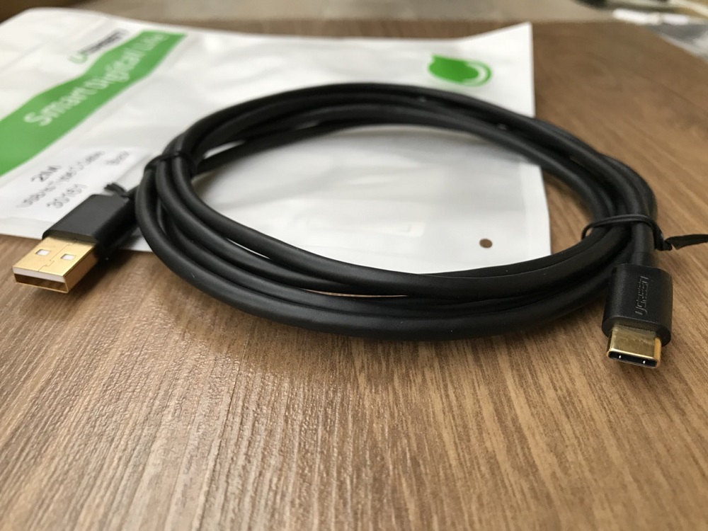 new - Cáp USB Type C To USB 2.0 Chính hãng Ugreen 30161 (Black, 2M)