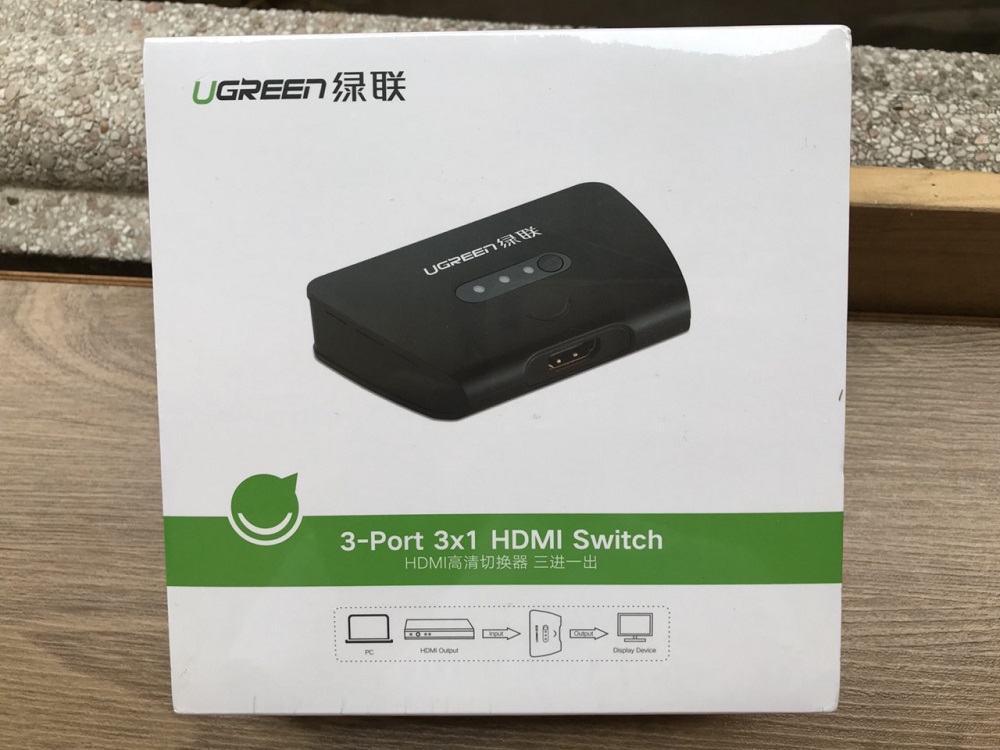 new - Bộ gộp HDMI 3 vào 1 ra Cao cấp Ugreen 40215 Full HD 1080P