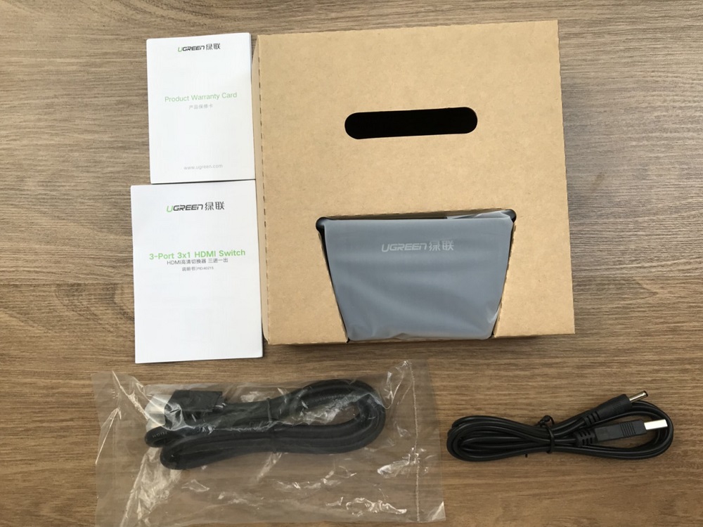 new - Bộ gộp HDMI 3 vào 1 ra Cao cấp Ugreen 40215 Full HD 1080P