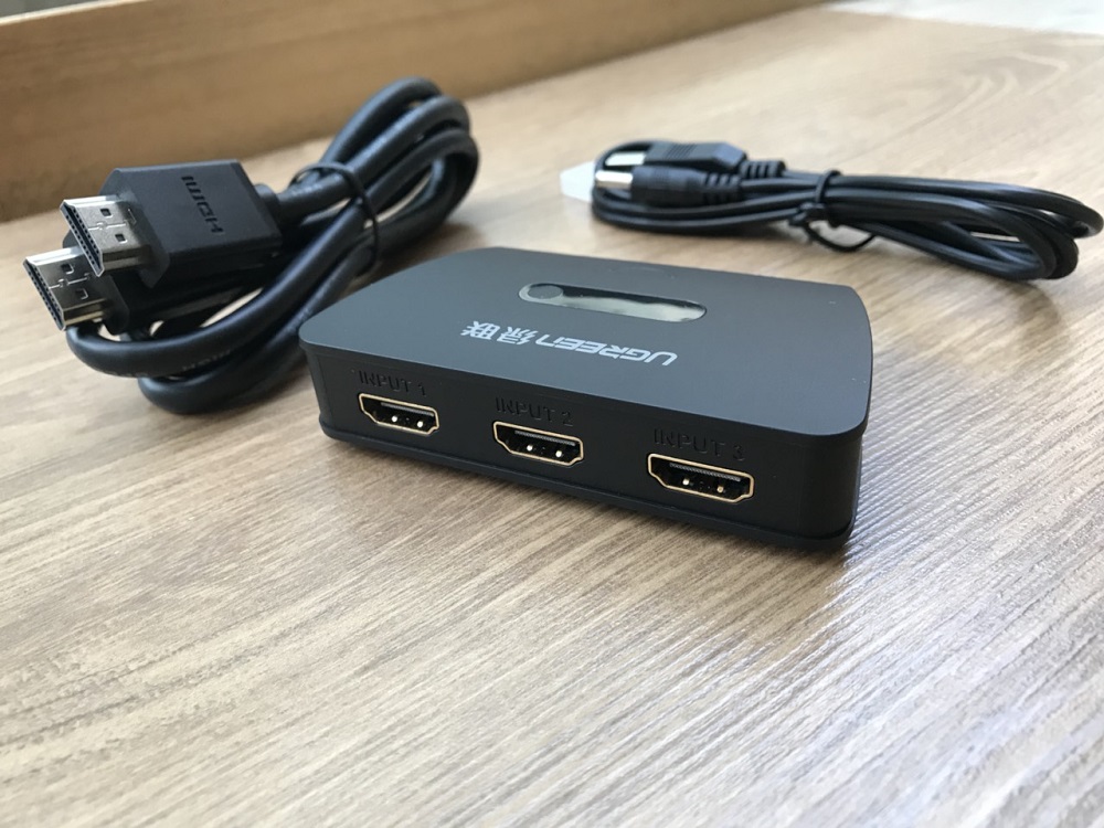 new - Bộ gộp HDMI 3 vào 1 ra Cao cấp Ugreen 40215 Full HD 1080P