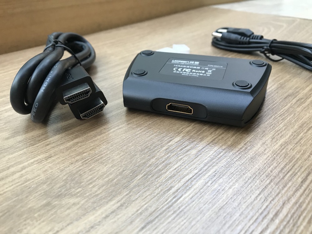 new - Bộ gộp HDMI 3 vào 1 ra Cao cấp Ugreen 40215 Full HD 1080P
