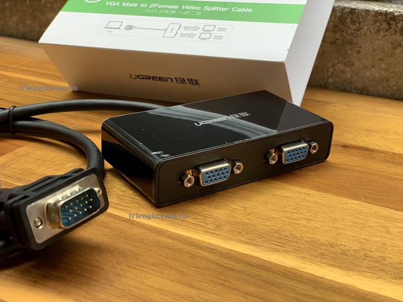 new - Cáp chia cổng VGA 1 ra 2 chính hãng Ugreen 40254