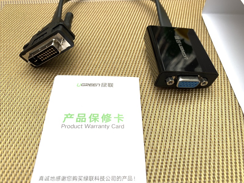 new - Cáp chuyển đổi DVI 24+1 sang VGA Ugreen 40259 cao cấp - Ugreen 40259
