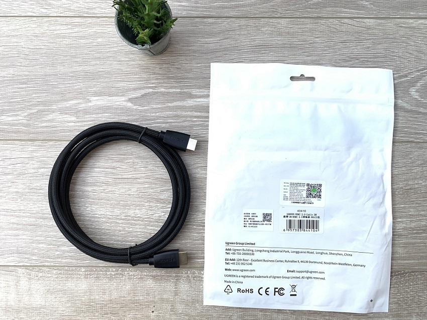 new - Cáp HDMI dài 2m hỗ trợ full HD 4Kx2K chính hãng Ugreen - 40410