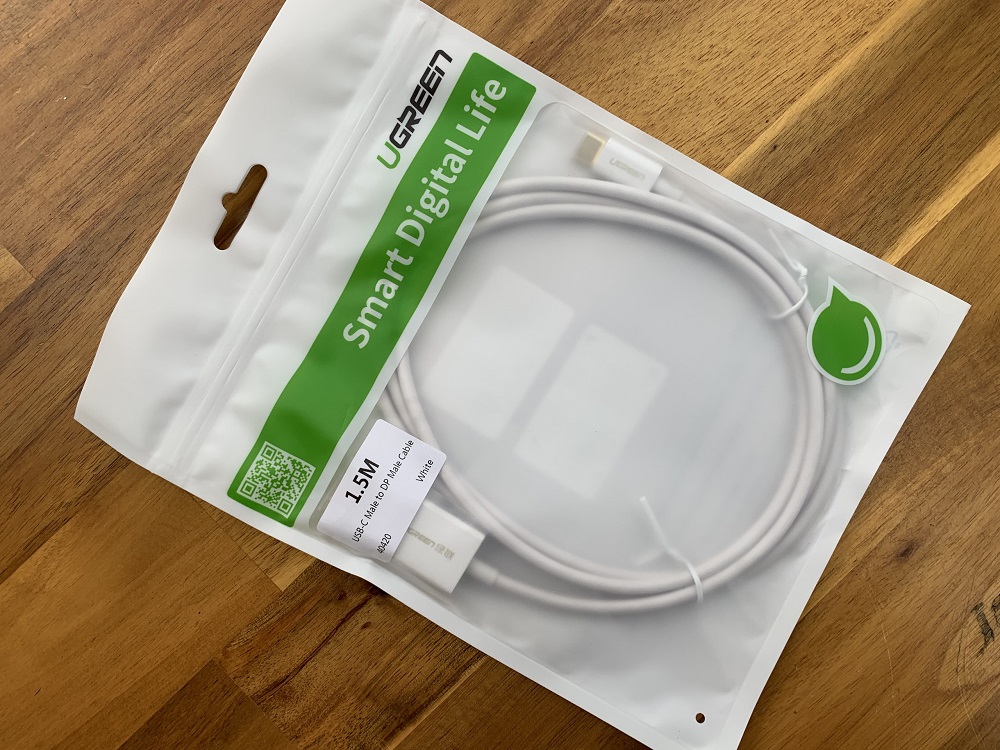 new - Cáp chuyển đổi Type-C to Displayport dài 1,5m Ugreen 40420