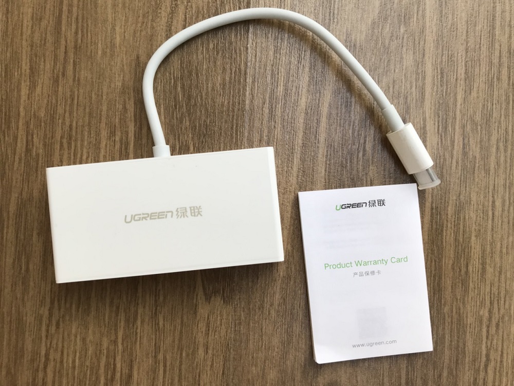 new - Đầu Đọc Thẻ Nhớ USB Type-C Ugreen 40745 Cao Cấp