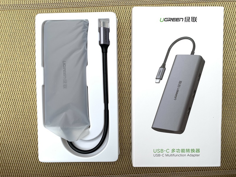new - Bộ chuyển USB C to HDMI+VGA+USB 3.0+LAN 1Gbps + Card Reader Ugreen 40873 - Ugreen 40873