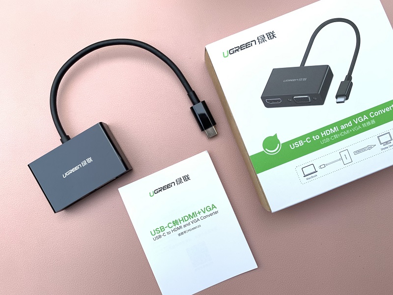 new - Cáp Chuyển Đổi USB Type-C Sang Vga HDMI UGREEN 50251 - UGREEN 50251 CAO CẤP