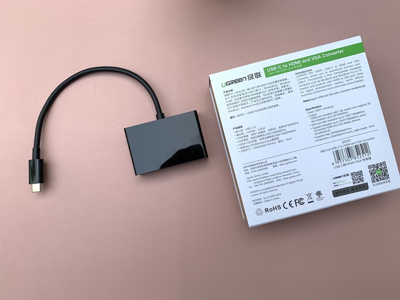 new - Cáp Chuyển Đổi USB Type-C Sang Vga HDMI UGREEN 50251 - UGREEN 50251 CAO CẤP