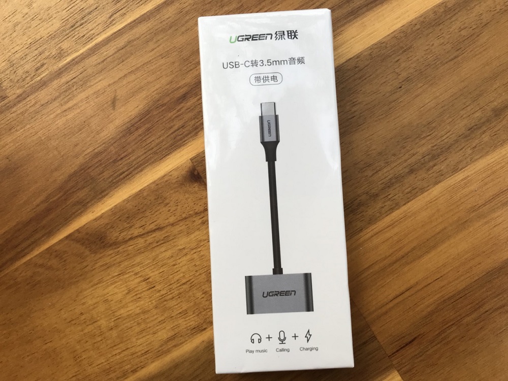 new - Cáp chuyển đổi Type-C to 3,5mm hỗ trợ cổng sạc USB-C chính hãng Ugreen 50596.
