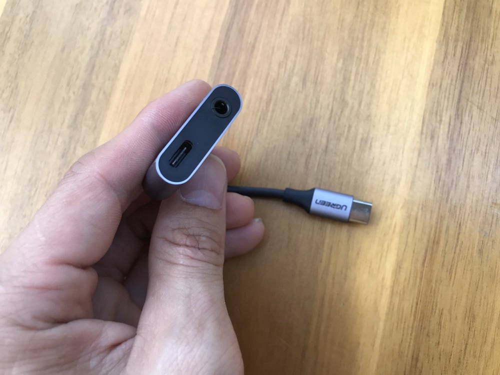 new - Cáp chuyển đổi Type-C to 3,5mm hỗ trợ cổng sạc USB-C chính hãng Ugreen 50596.