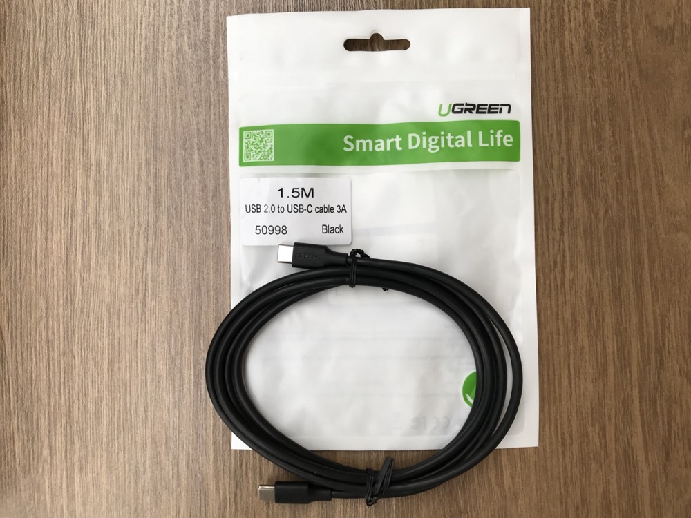 new - Cáp USB Type-C chính hãng Ugreen 50998 (Black, 1.5M)