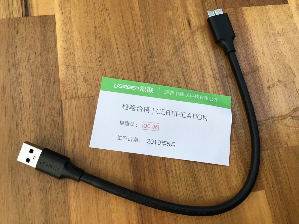 new - Cáp Micro USB 3.0 dài 0,25M Ugreen 60527