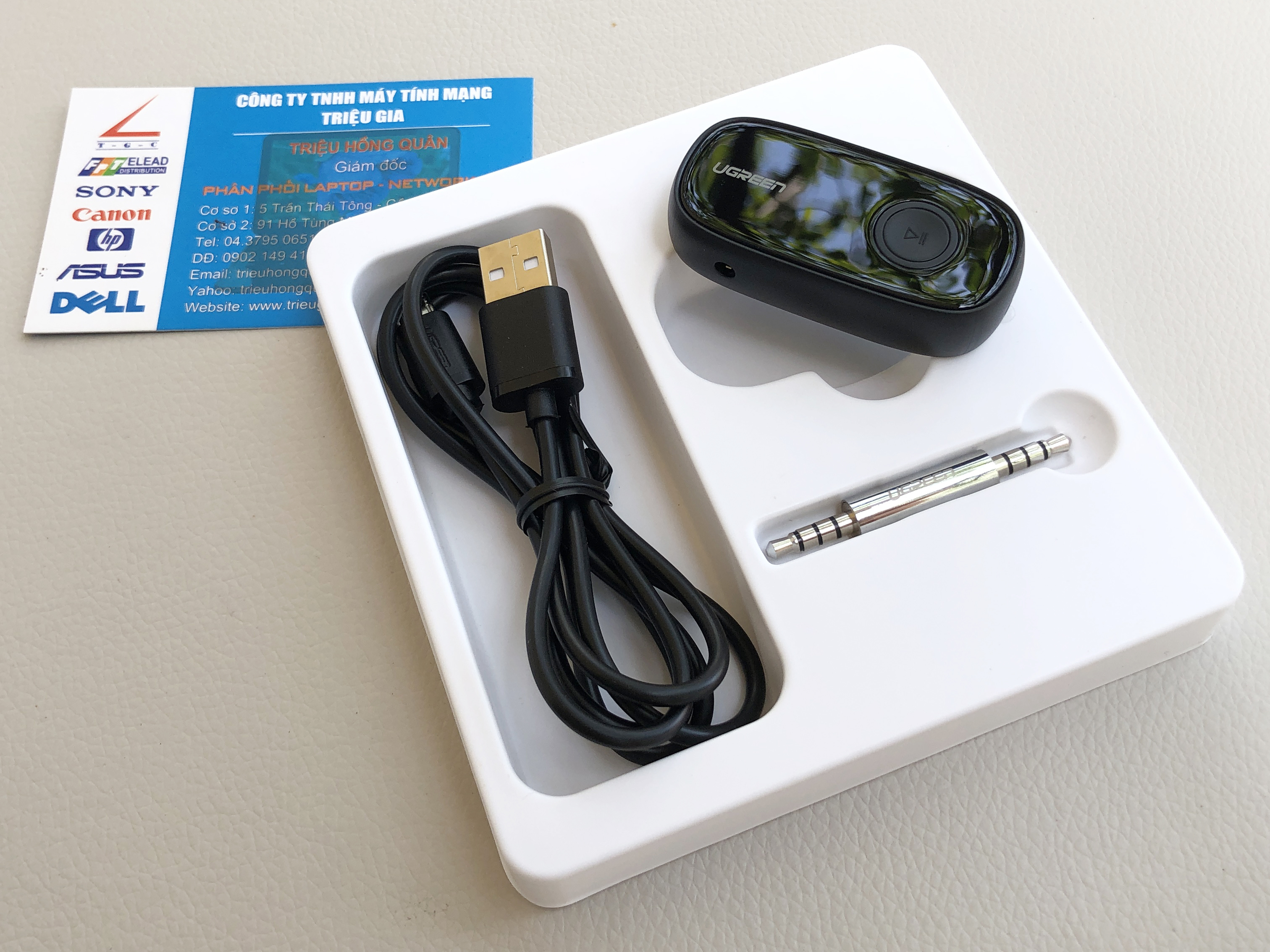  Thiết bị nhận Bluetooth 5.0 cho Loa trên xe hơi Cao cấp Ugreen 70304