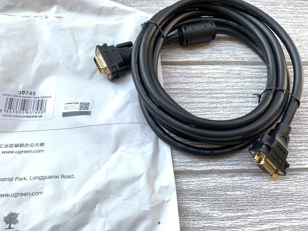 new  - Cáp VGA nối dài 3m Chính hãng UGREEN 30745 - UGREEN 30745