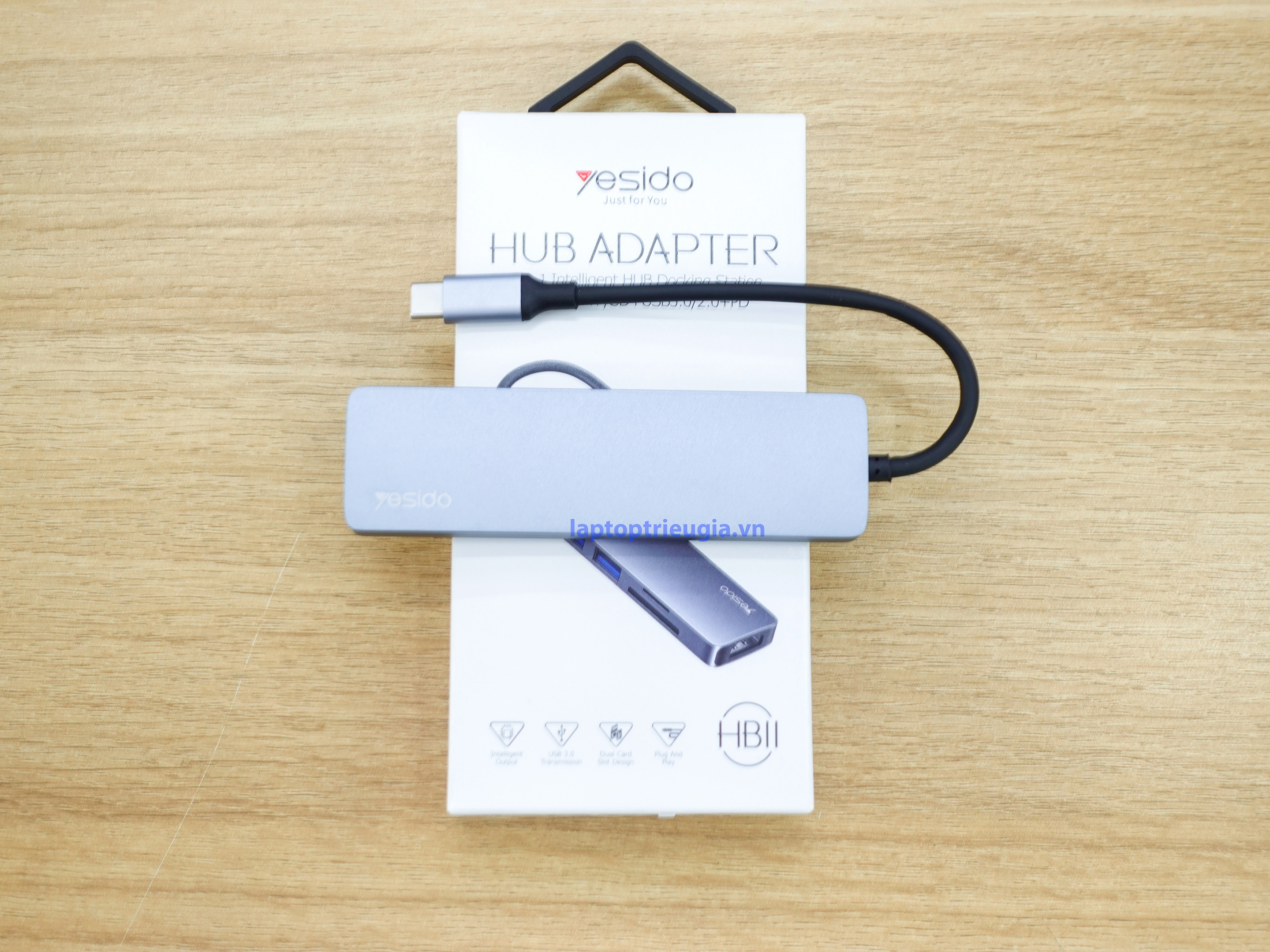 Bộ chuyển đổi Type-C 1 ra 6 - Yesido HB11