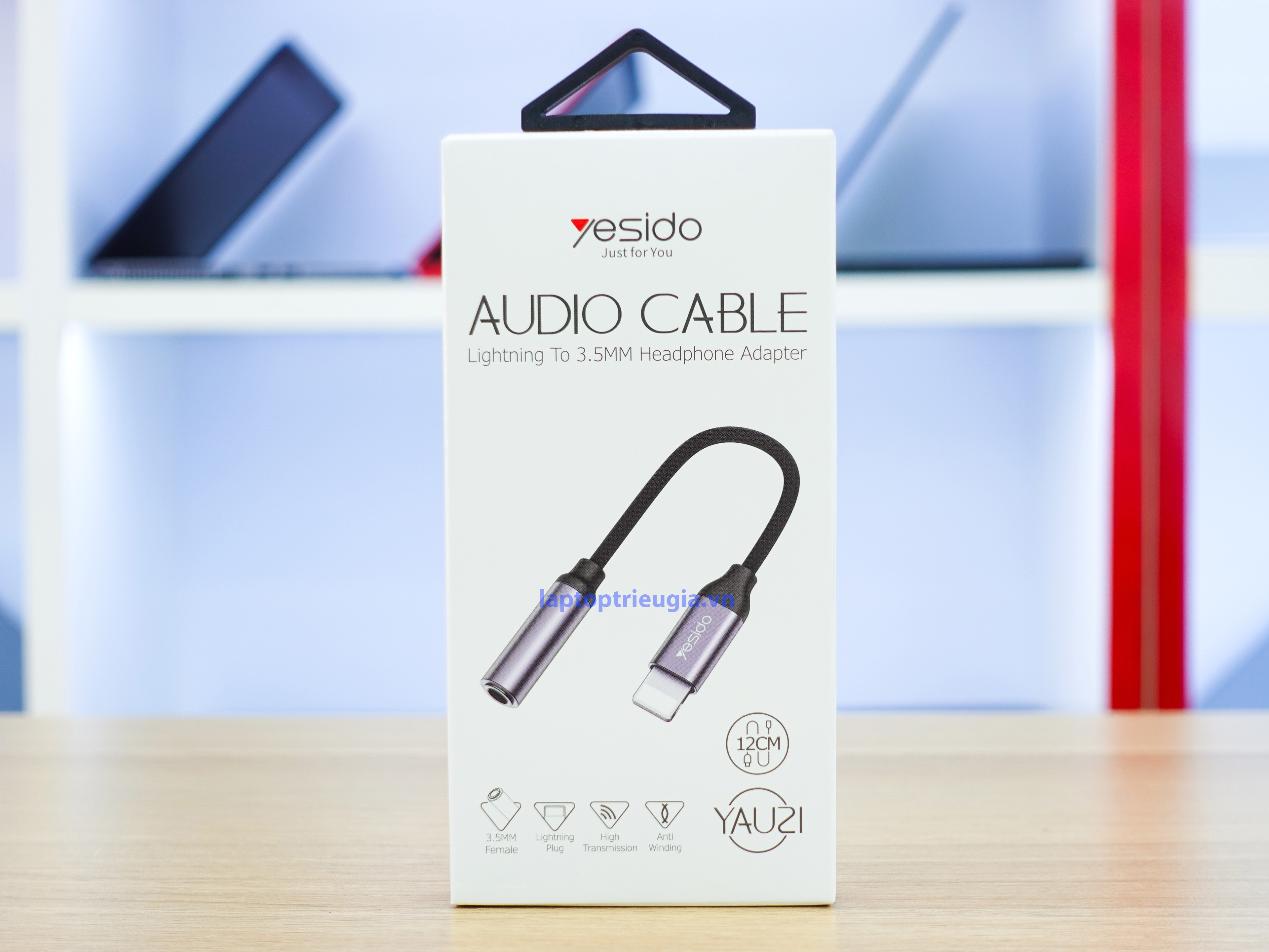 Bộ chuyển Lightning ra cổng tai nghe 3.5 mm cho Iphone - Yesido YAU21