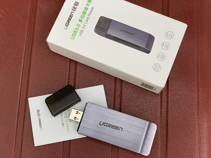 new - Đầu Đọc Thẻ SD/TF/CF/MS Chuẩn USB 3.0 Ugreen 50541