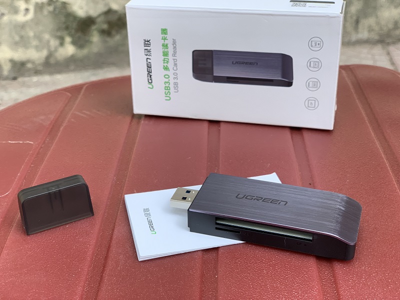 new - Đầu Đọc Thẻ SD/TF/CF/MS Chuẩn USB 3.0 Ugreen 50541