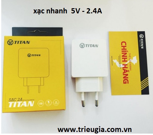 Củ xạc nhanh TIAN 2.4A chính hãng
