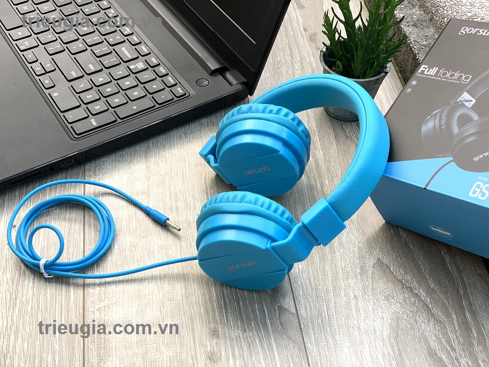 Tai nghe Gorsun GS-778 - Chính hãng - Xanh trời