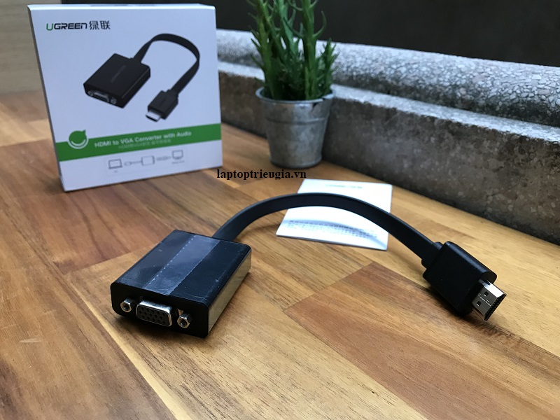 new - Cổng chuyển HDMI ra VGA Ugreen 40248 - Hàng chính hãng