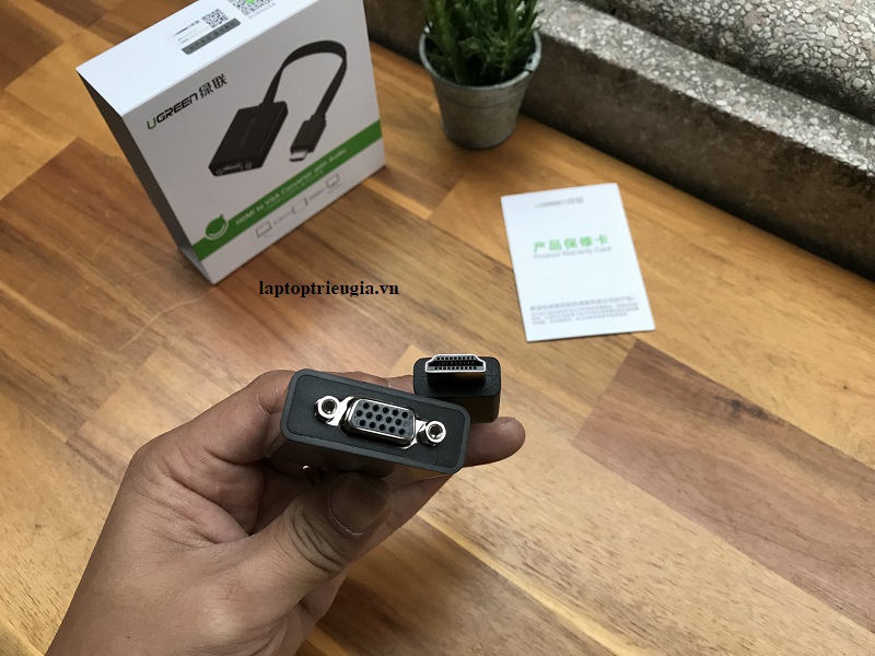 new - Cổng chuyển HDMI ra VGA Ugreen 40248 - Hàng chính hãng